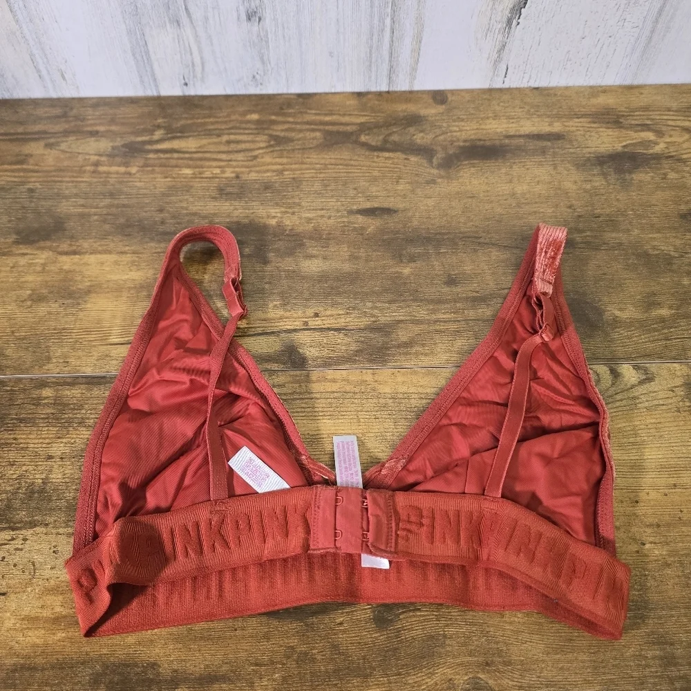 Pink VS orange unlined bralette women's size medium